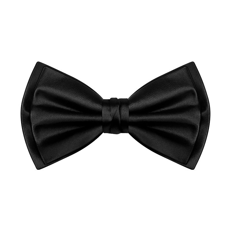 Bold Black Classic Bow Tie