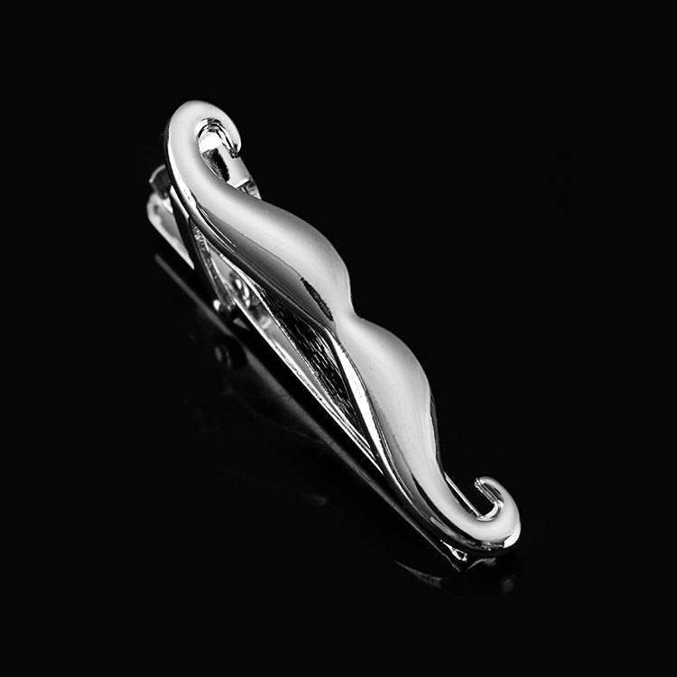 Moustache Top-Lip Tickler - Gold, Silver or Black Tie Bar