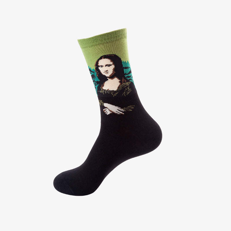 Mona Lisa Green and Black Socks