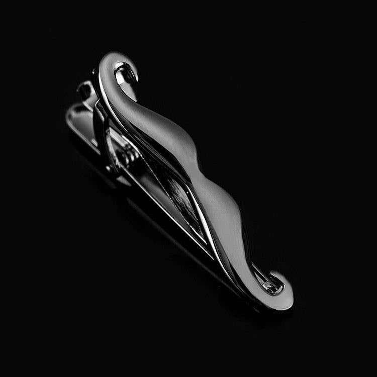 Moustache Top-Lip Tickler - Gold, Silver or Black Tie Bar