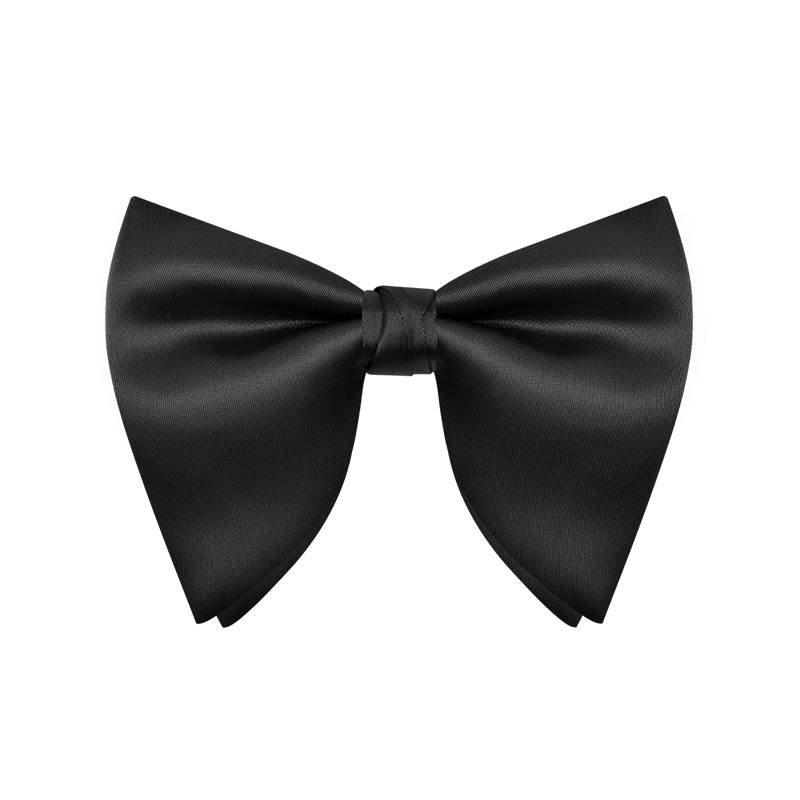 Bold Black Butterfly Bow Tie