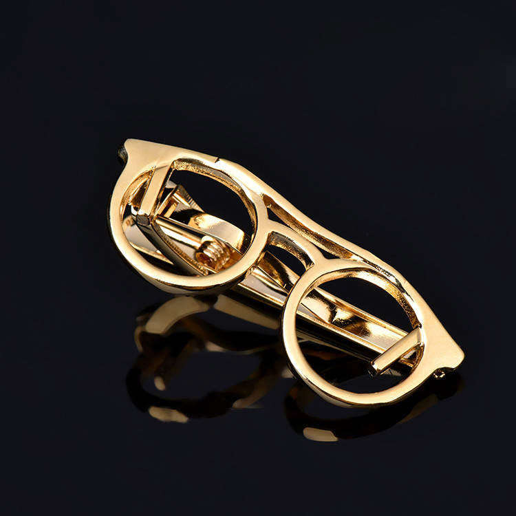 Spec-Tacular Rose Gold and Gold Tie Bar