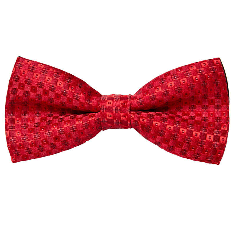 Cherry Chessboard Red Bowtie