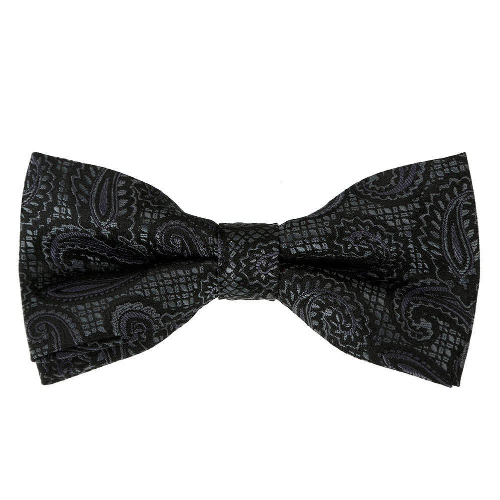 Midnight Darkness Metalic Paisley Bowtie