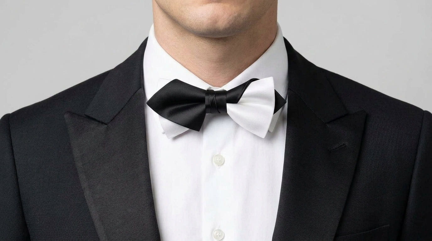 PRE-ORDER NOW - Black and White Bow Tie - Yin and Yang Bow Tie