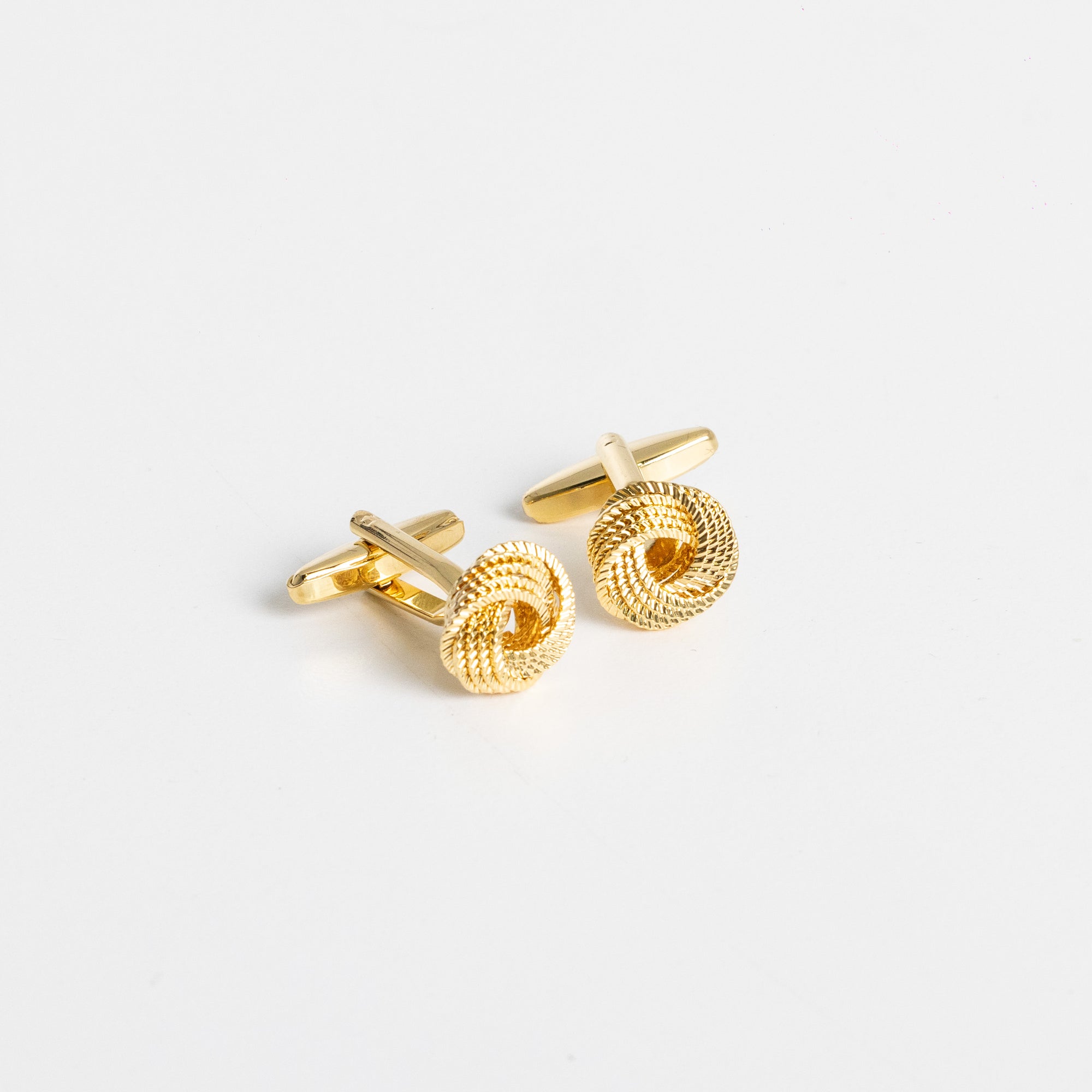 Golden Spiral Knot Cufflinks