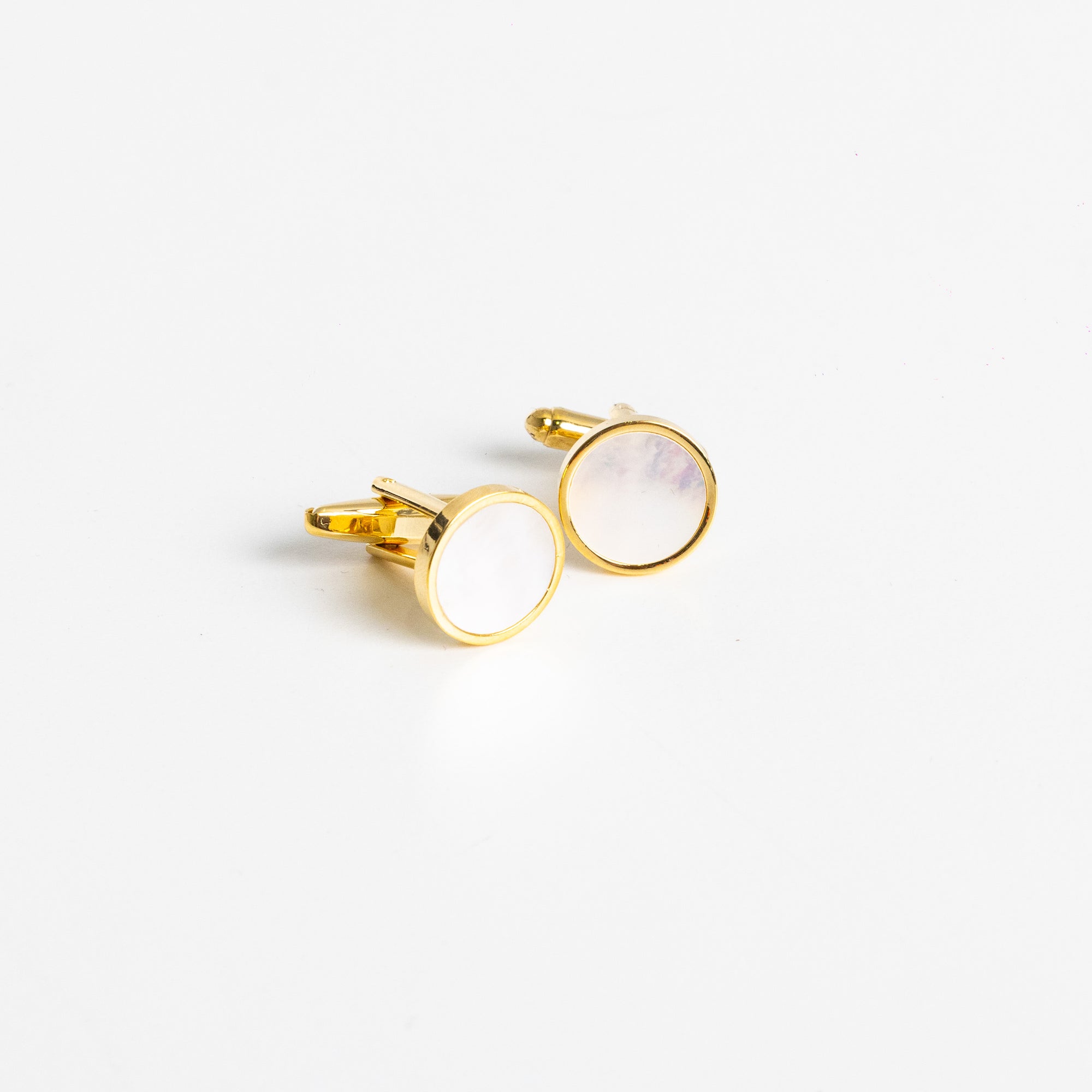 Mother of Pearl Gold Cufflinks