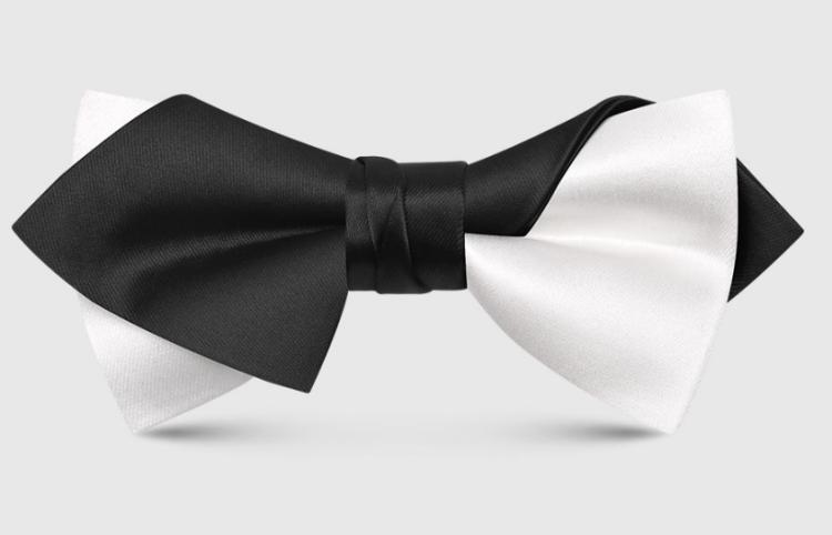 PRE-ORDER NOW - Black and White Bow Tie - Yin and Yang Bow Tie
