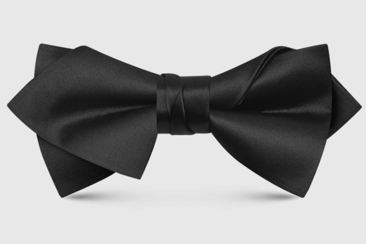 PRE-ORDER NOW - Black Bow Tie - Bold Blackout Bow Tie