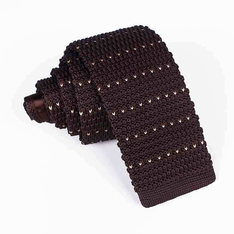 Chocolate Brown Affection Knitted Tie