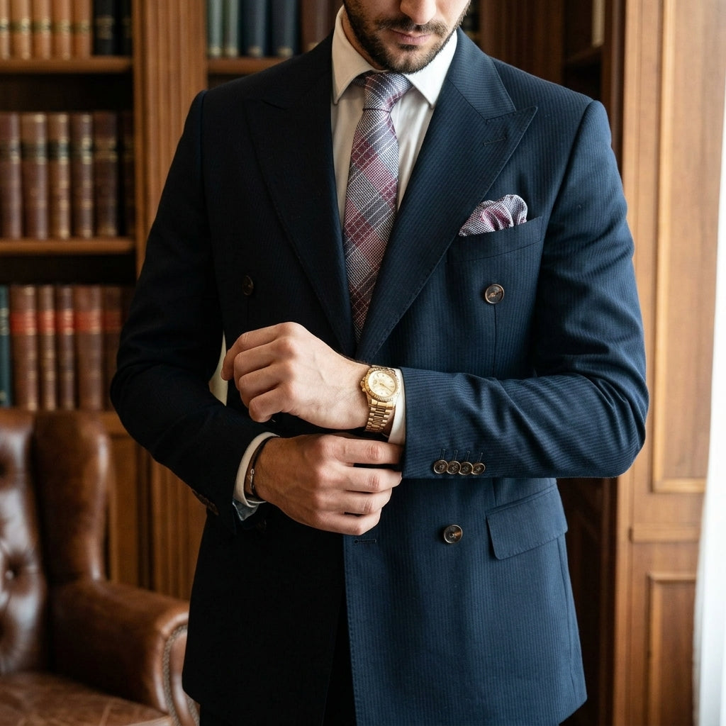 Blue and Red Tie, Pocket Square & Cufflinks Set - State of Origin Set