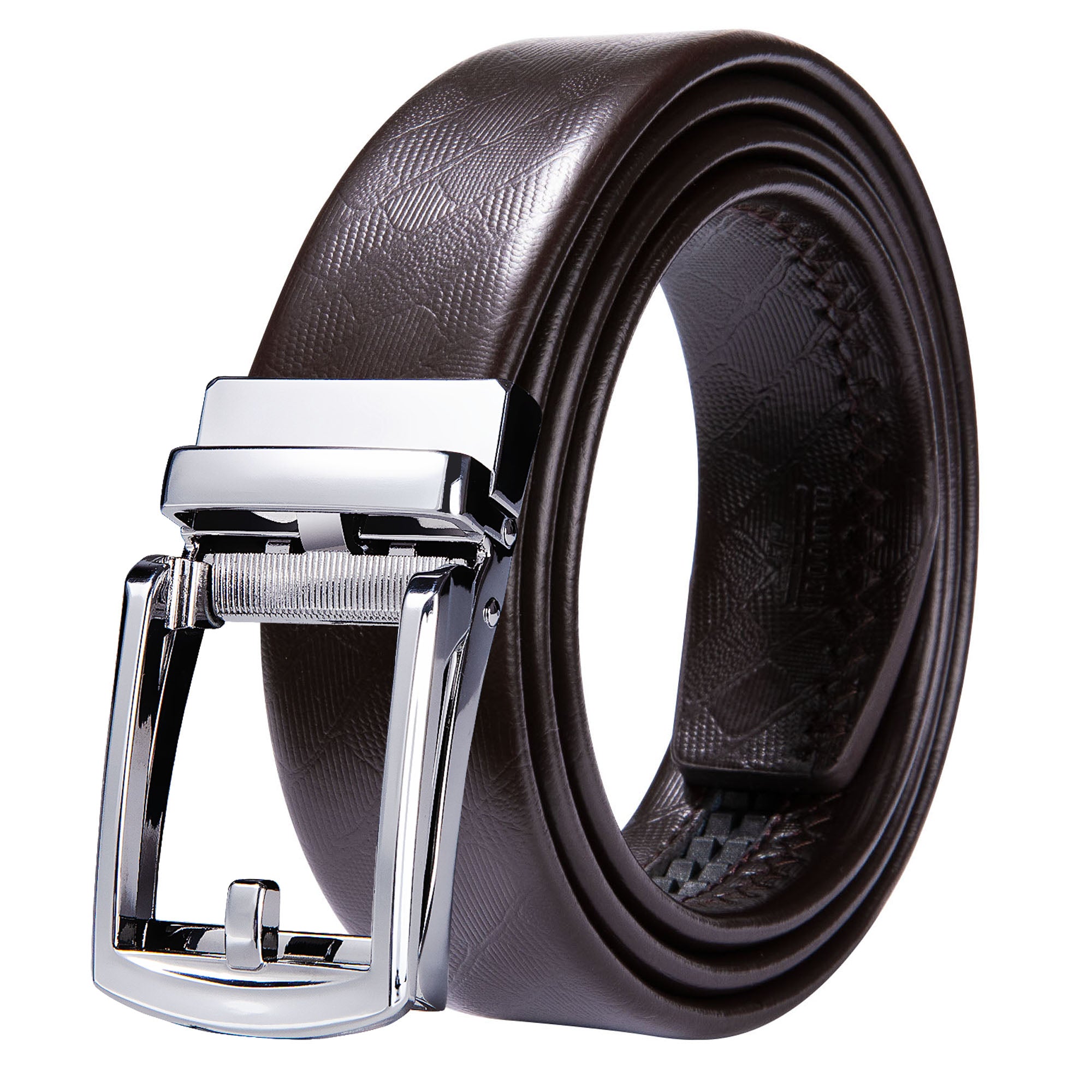 Brown Premium Adjustable Leather Belt with Stainless Steel Belt Buckle