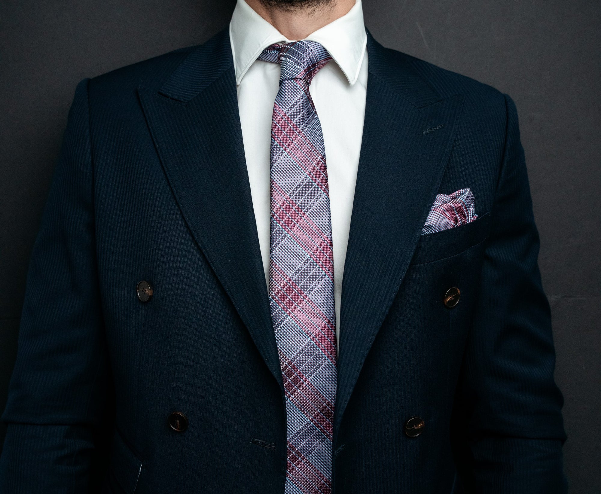 State Of Origin Blue and Red Tie, Pocket Square and Cufflinks Set