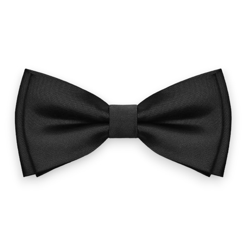 Timeless Elegance Black Bow Tie