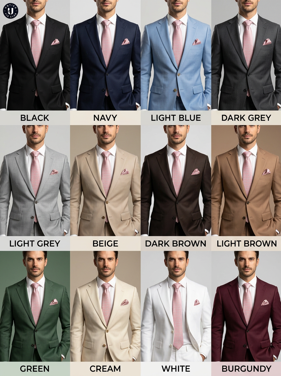 Pink Tie, Pocket Square & Cufflinks Set - Pink Diamond Tie Set