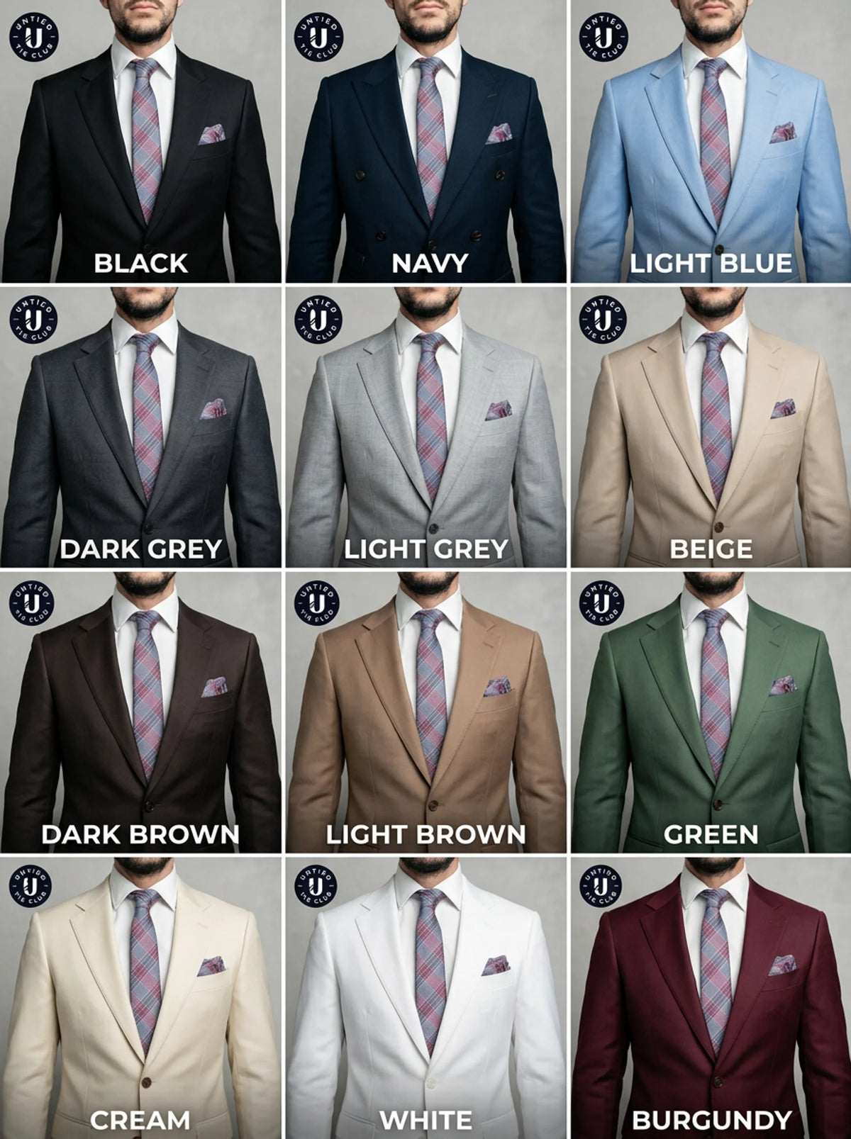 Blue and Red Tie, Pocket Square & Cufflinks Set - State of Origin Set